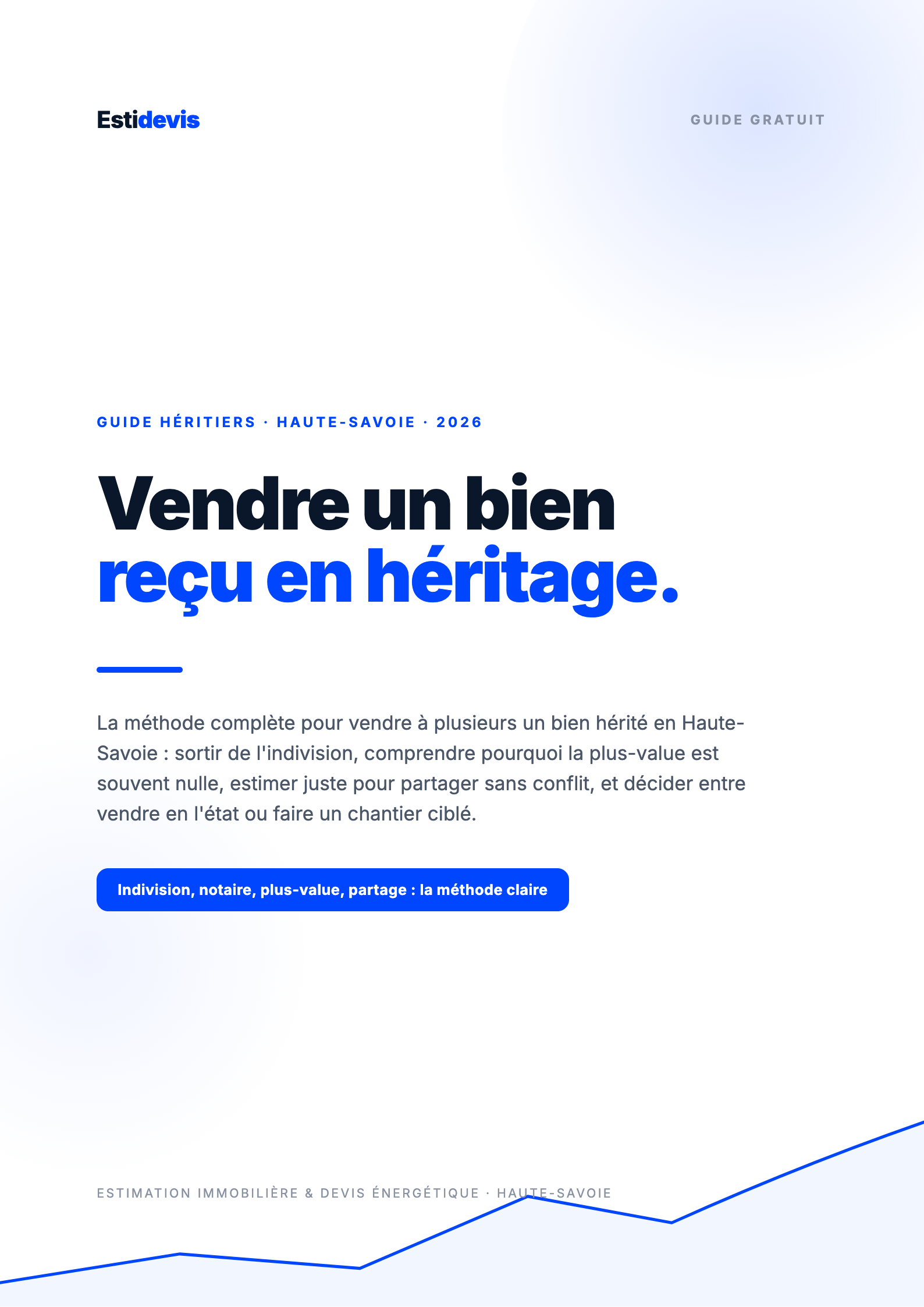 Couverture du guide Vendre un bien reçu en héritage
